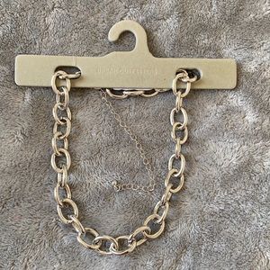 Silver chunky link chain necklace